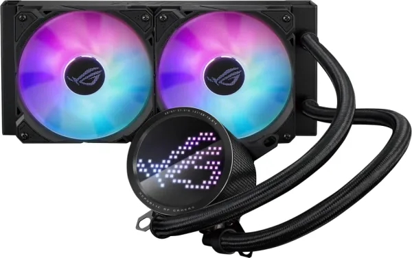 Sistema de Refrigeracion Liquida Asus para CPU Rog Ryuo Iii 240 ARGB,OLED de Color,Aura Sync RGB,Ventiladores de Radiador Rog de 240 Mm