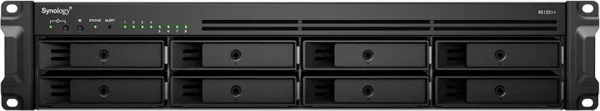 NAS Synology RackStation RS1221+ / 8 Bahías 3.5"-2.5"/ 4GB DDR4/ Formato Rack
