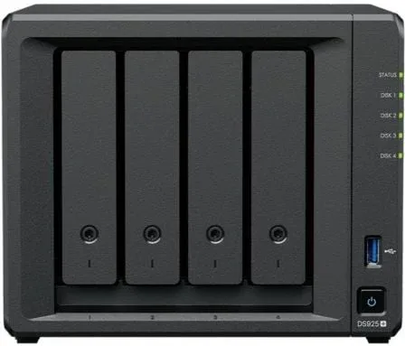 NAS Synology Diskstation DS925+/ 4 Bahías 3.5"- 2.5"/ 4GB DDR4/ Formato Torre