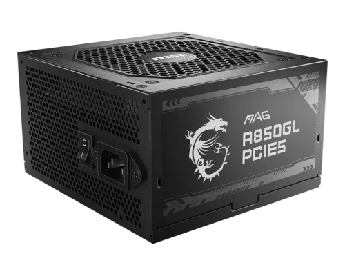 MSI MAG A850GL PCIE5 unidad de fuente de alimentación 850 W 20+4 pin ATX ATX Negro