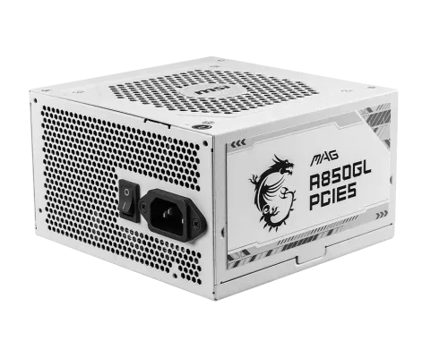 MSI MAG A850GL PCIE5 WHITE unidad de fuente de alimentación 850 W 20+4 pin ATX ATX Blanco