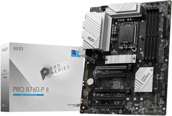 Placa Msi Pro B760-P Ii,Intel,1700,B760,4Ddr5,128GB,HDMI+Dp,4Sata+2M.2,4Usb 3.2+2Usb-C,2.5GB,Atx