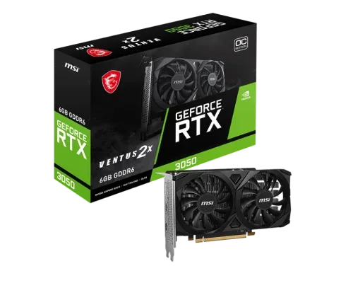 Tarjeta grafica msi nvidia geforce RTX 3050 ventus 2x oc 6gb gddr6