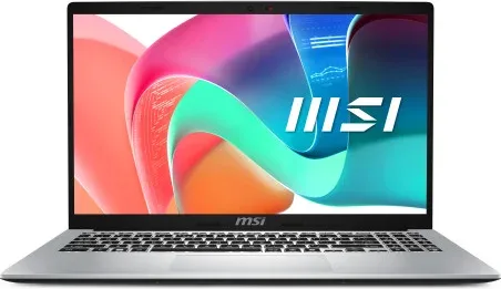 MSI Modern 15 F1MG-256XES Intel Core 5 120U Portátil 39,6 cm (15.6") Full HD 16 GB DDR4-SDRAM 512 GB SSD Wi-Fi 6E (802.11ax) FreeDOS Plata