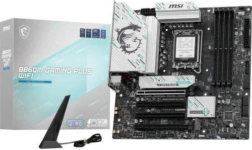Placa Msi B860M Gaming Plus WiFi,Intel,1851,B860,4Ddr5,USB 10Gbps,WiFi,Matx
