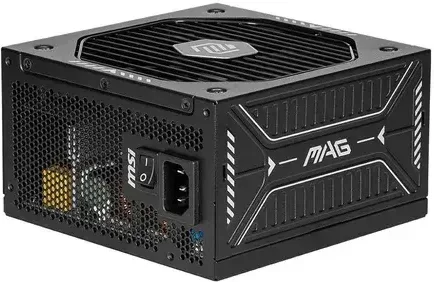 Fuente Alimentacion Msi Mag A650Gls Pcie5,Psu,650W,80 Plus Gold,Modular,135Mm,Active Pfc,Pci-E 5.1 (16 Pin)X1,Pci-E (6+2 Pin)X2,SATA (15 Pin)X5