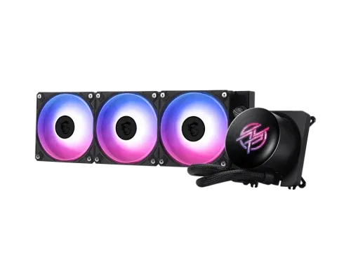 Sistema de Refrigeracion Liquida Msi para CPU Mpg Coreliquid P13 360,Lga 1700/1851,Am5/Am4,360Mm,Aluminum,3 Ventiladores,ARGB Gen2,20Dba,Cycloblade 9