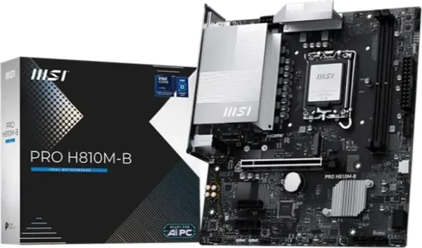 Placa base msi pro pro h810m - b lga 1851 matx -  2x DDR5 -  4x sata3