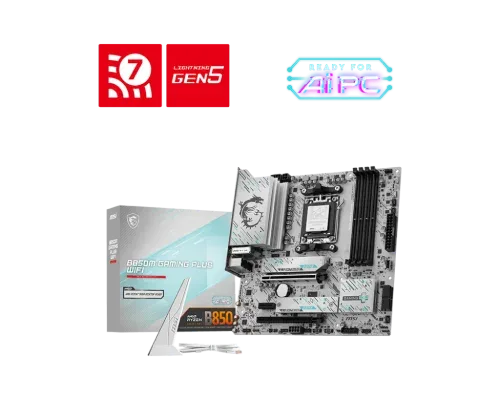 PLACA BASE MSI B850M GAMING PLUS WiFi PCI-E x16 Gen5, M.2 Gen5