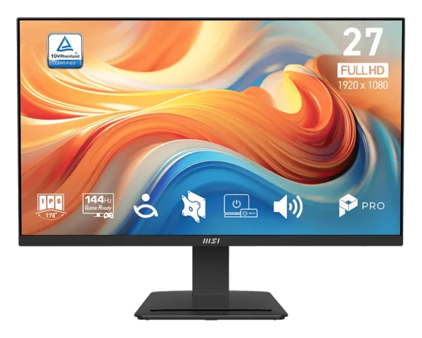 MSI MONITOR PRO MP273Q E14. 27" IPS FLAT. 2560x1440. 144HZ. NEGRO