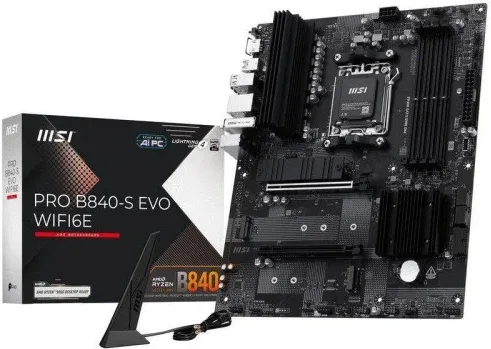 Placa Base Msi Pro B840-S Evo Wifi6E Am5 4Xddr5