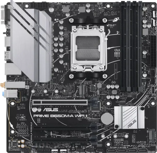 Placa Base Asus Prime B650M-A WiFi II Socket AM5/ DDR5/ PCIe 5.0/ Micro ATX
