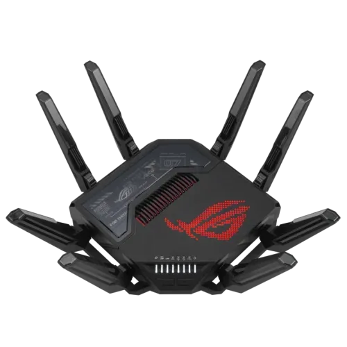 ASUS ROG Rapture GT-BE98 router inalámbrico 10 Gigabit Ethernet Quad-band (2.4 GHz / 5 GHz-1 / 5 GHz-2 / 6 GHz) Negro