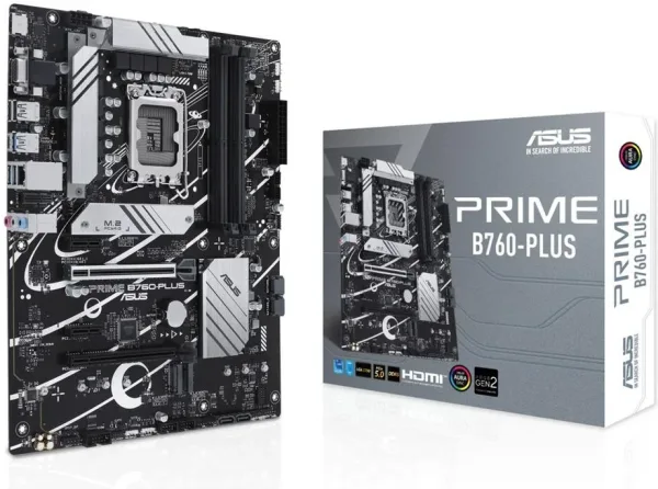 Placa base asus prime b760 - plus atx -  4x DDR5 -  4x sata3