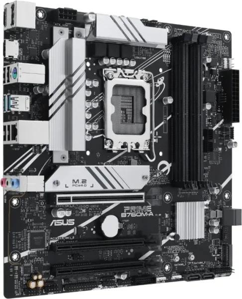Placa Asus Prime B760M-A-Csm,Intel,1700,B760,4Ddr5,128GB,2Hdmi+Dp,4Sata+2M.2,Gb2.5,2Usb 3.2+USB-C,2.5GB,Matx