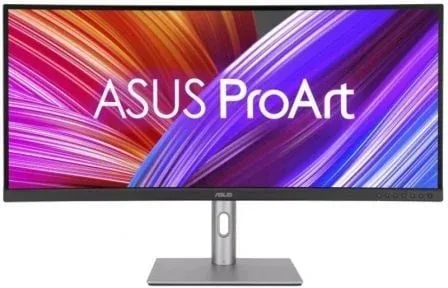 Monitor Profesional Asus ProArt Display PA34VCNV 34"/ UWQHD/ Multimedia/ Regulable en altura/ Negro y Plata