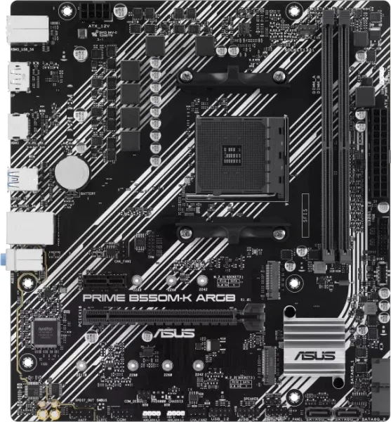 Placa base asus amd prime b550m - k ARGB socket am4 DDR4 x2 max 64gb 3200mhz HDMI DisplayPort matx