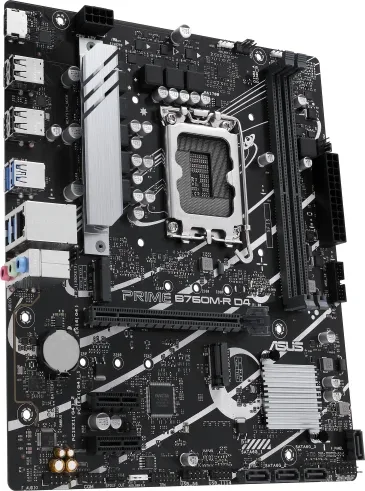 Placa Base Asus Prime B760M-R D4 Socket 1700/ DDR4/ PCIe 4.0/ Micro ATX