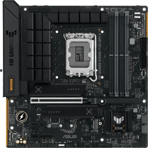 Placa Asus Tuf Gaming B760M-Plus WiFi Ii,Intel,1700,B760,4Ddr5,128GB,HDMI+Dp,4Sata+2M.2,5Usb3.2+1Usb-C,2.5GB+WiFi+Bt5.2,Matx