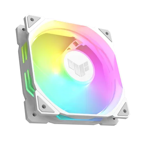 ASUS TUF GAMING TR120 ARGB REVERSE 3IN1 White Carcasa del ordenador Refrigerador de aire 12 cm Blanco