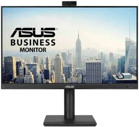 Monitor Profesional Asus BE249QFK 24"/ Full HD/ Webcam/ Multimedia/ Regulable en altura/ Negro