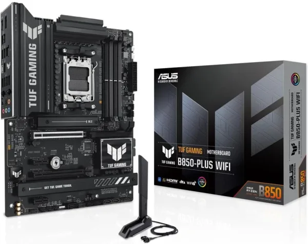 Placa base asus amd tuf gaming b850 - plus WiFi atx -  4x DDR5 -  4x sata3