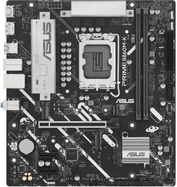 Placa base asus intel prme b860m - k socket 1851 DDR5 x2 max 128gb HDMI DisplayPort matx