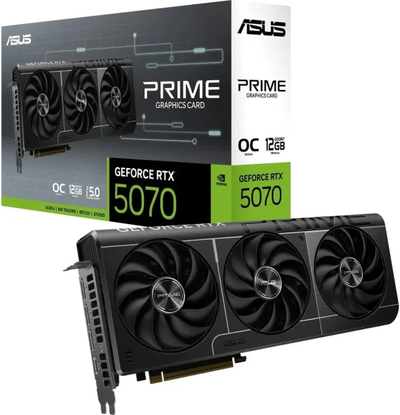 Tarjeta Gráfica Asus Prime GeForce RTX 5070 OC Edition/ 12GB GDDR7