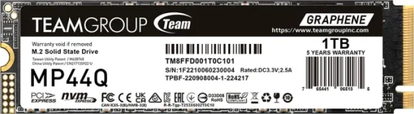 SSD TEAMGROUP TEAM M.2 NVMe 2280 PCI-E MP44Q 4TB