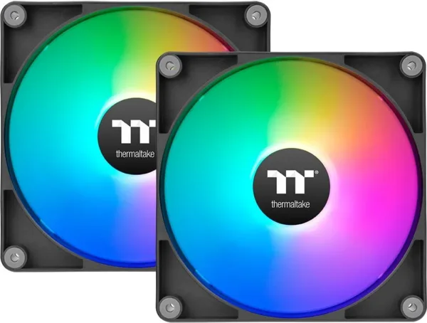 Ventilador caja inverso thermaltake ct140 ARGB 2x 140mm negro