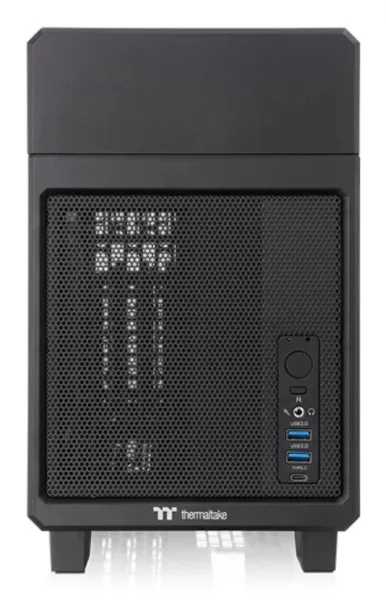 CAJA THERMALTAKE TR100 MINI-ITX USB 3.2 Type-C x 1 USB 3.0 x 2 SN FUENTE NEGRO