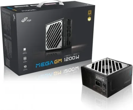 Fsp Mega-1200Gm 1200W 80 Plus Gold Full Modular Atx3.1 PCIe 5.1 12V-2X6