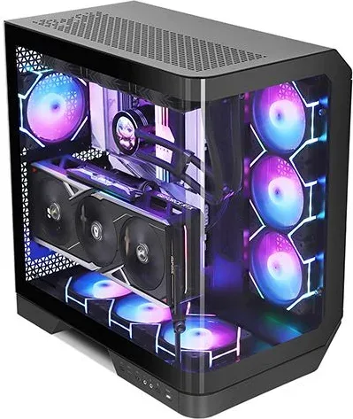 Caja Semitorre Atx Dy570 RGB Negro Darkflash