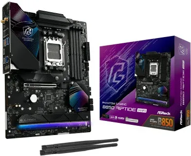 Placa Asrock B850 Riptide WiFi,Amd,Am5,B850,Usb20G,Wifi7,Atx