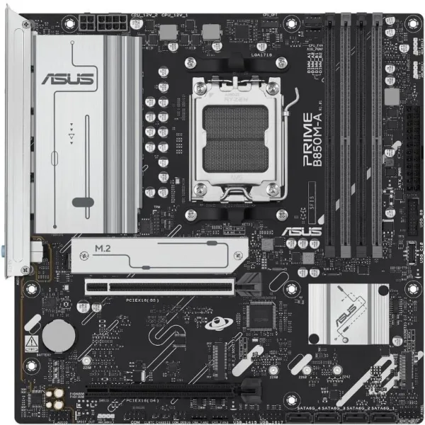 Placa Base Asus Prime B850M-A-CSM Socket AM5/ DDR5/ PCIe 5.0/ Micro ATX