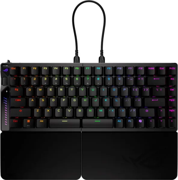 Teclado gaming asus rog falcata inalambrico RGB negro ingles