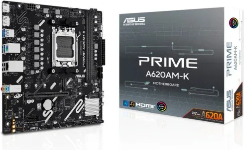 Placa Asus Prime A620Am-K,Amd,Am5,A620A,2Ddr5,128GB,Dp+HDMI,Gblan,4Sata6+M.2,Gblan,5Usb3.2,Matx
