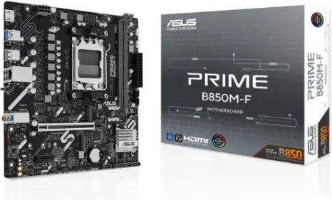 Placa Asus Prime B850M-F,Amd,Am5,B850,2Ddr5,128GB,1Hdmi,4Sata3+2M.2,Gblan,5Usb3.2,Matx