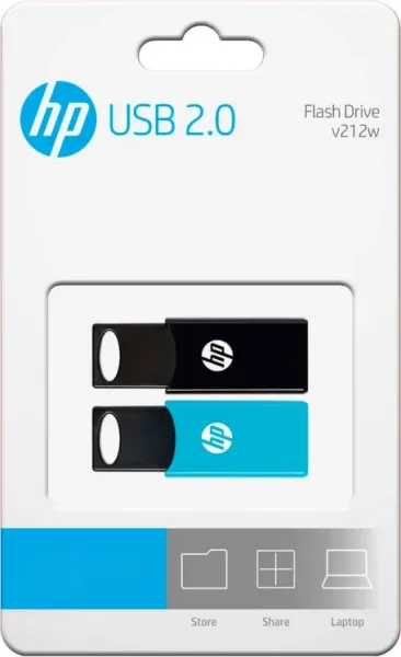 MEMORIA USB 2.0 HP 2x64GB TWIN