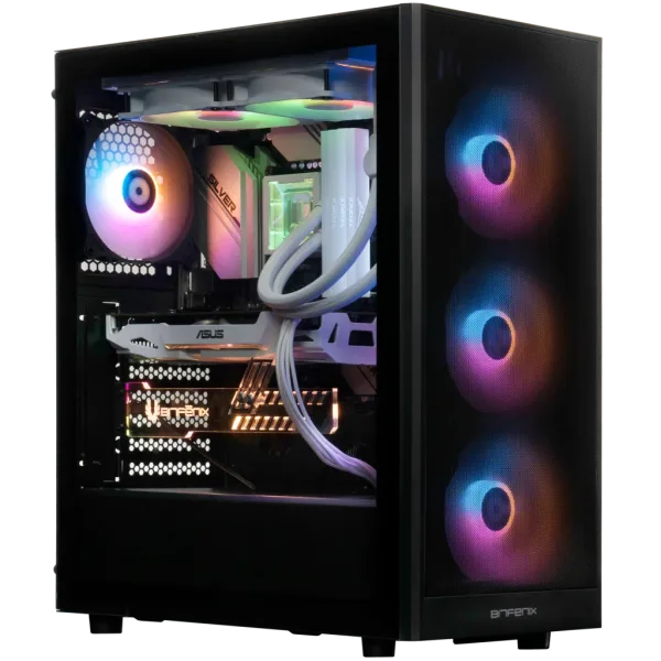 Caja Semitorre Atx Grafi F-RGB Negro Bitfenix