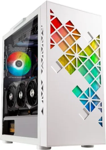 Caja Semitorre Atx Tracery A-RGB Blanco Bitfenix