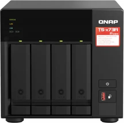 NAS QNAP TS-473A-8G/ 4 Bahías 3.5"- 2.5"/ 8GB DDR4/ Formato Torre