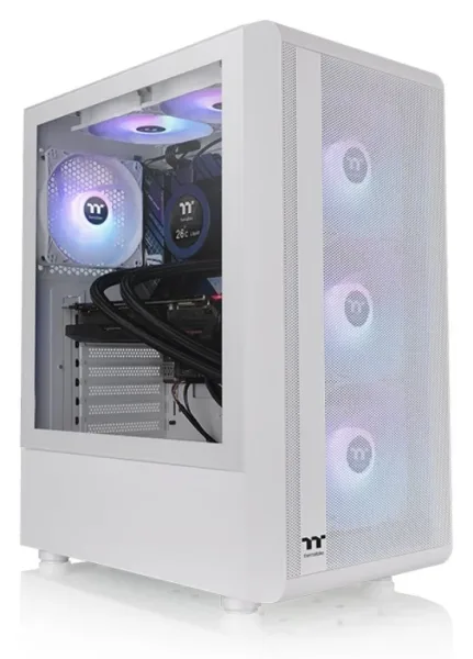Caja Thermaltake S200 Tg Atx 2Xusb 3.0 ARGB sin Fuente Blanco