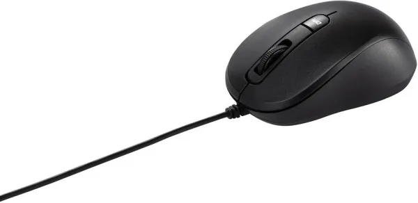 Mu101c ratón asus silencioso con cable y sensor azul