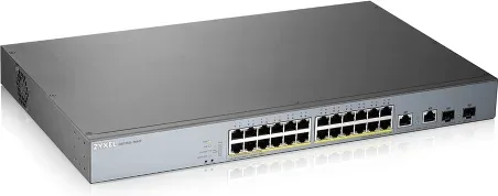 Zyxel GS1350-26HP-EU0101F switch Gestionado L2 Gigabit Ethernet (10/100/1000) Energía sobre Ethernet (PoE) Gris