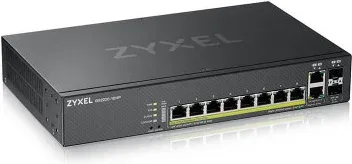 Zyxel GS2220-10HP-EU0101F switch Gestionado L2 Gigabit Ethernet (10/100/1000) Energía sobre Ethernet (PoE) Negro