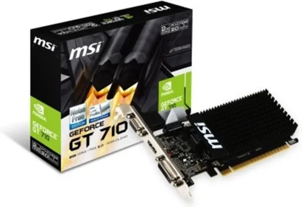 Tarjeta grafica msi gt 710 2gd3h lp 2gb gddr3 - HDMI - DVI - d - VGA