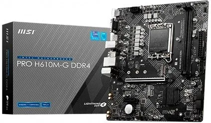 Placa Msi Pro H610M-G DDR4,Intel,1700,H610,2Ddr4,Matx