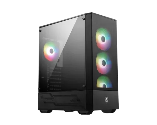 MSI MAG FORGE 112R carcasa de ordenador Midi Tower Negro, Transparente