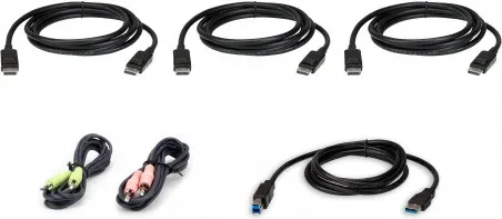 Aten Kit de Cable para Kvm Seguro DisplayPort Triple Display USB de 1,8 M (2L-7D02Udpx6)